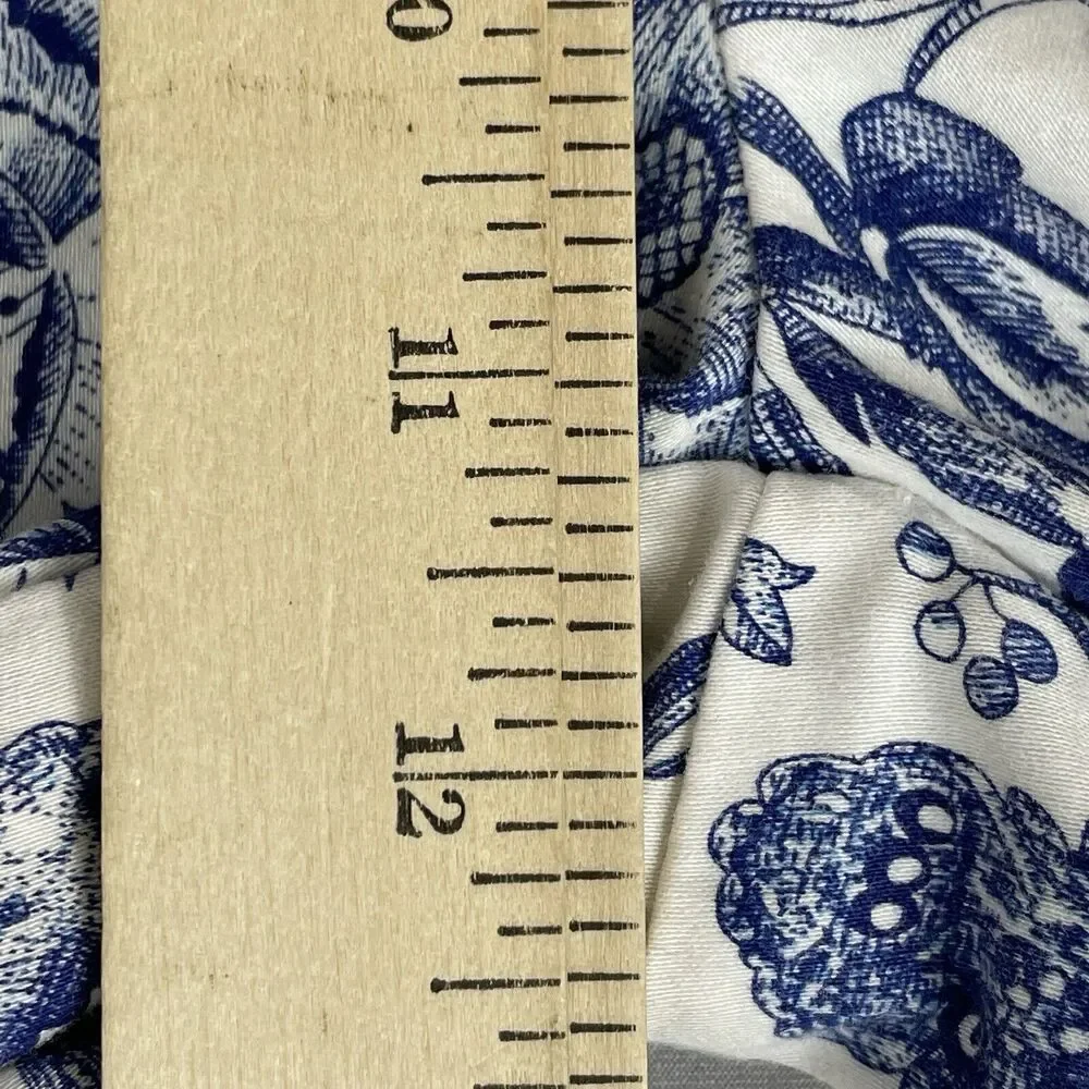 Bill Blass White Floral Print Capri Jeans Women's 8 Perfect Fit High Rise Mom - Picture 10 of 16